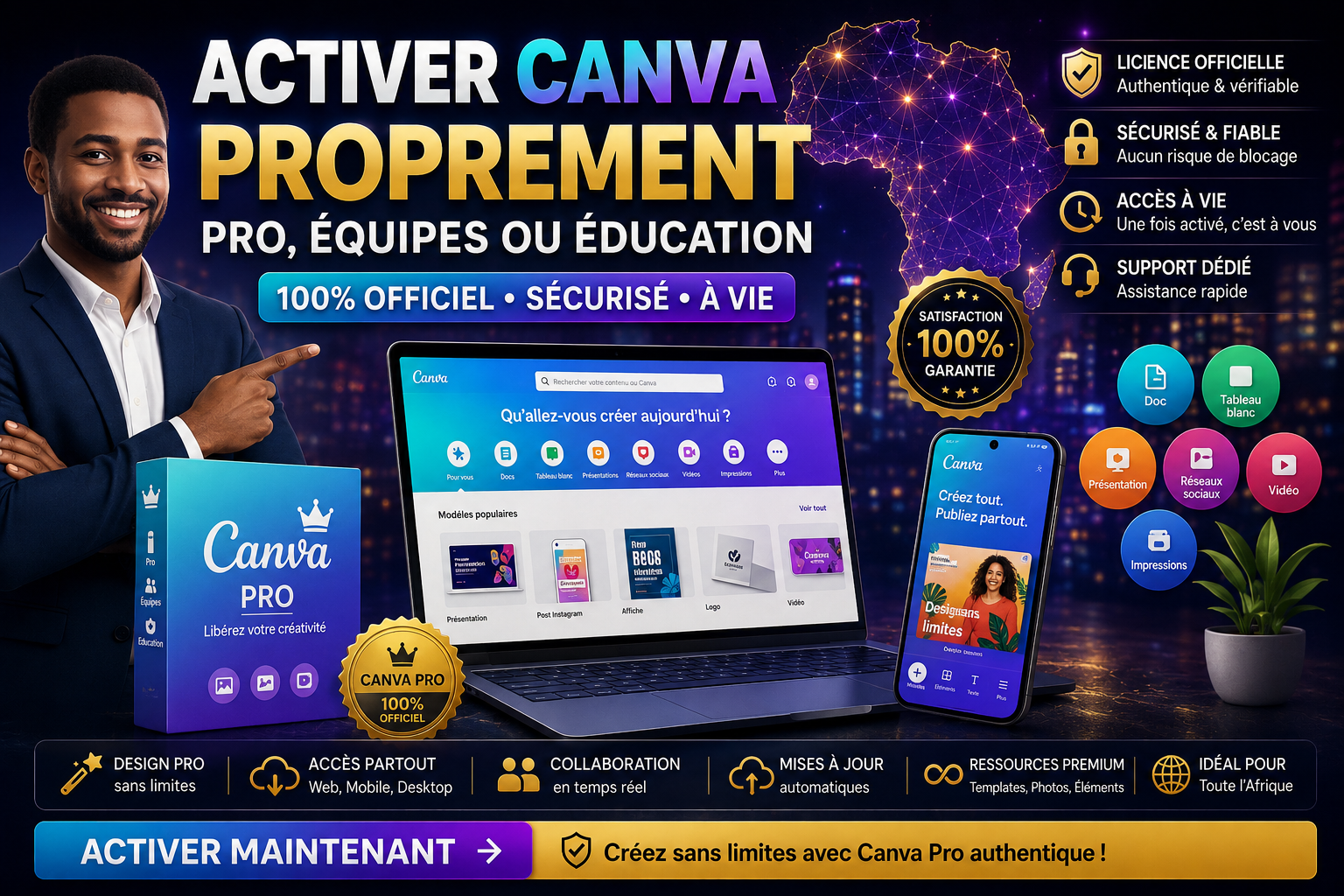 Canva Pro : créer des visuels pro rapidement | Barkapro
