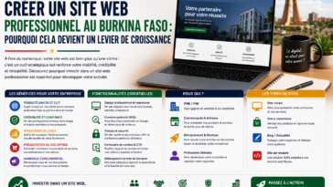 Créer un site web professionnel au Burkina Faso : pourquoi cela devient un levier de croissance